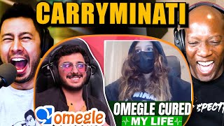 CARRYMINATI OMEGLE CURED MY LIFE  Reaction by Jaby Koay amp SyntellKoay [upl. by Havot]