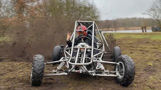 Homemade CBR1000 CrosskartBuggy first test drive [upl. by Couture]