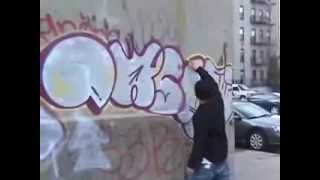 real street life of graffiti IN NYC [upl. by Dnalra]