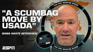 A DIRTY MOVE Dana White reacts to USADAUFC split Conor McGregor amp more  The Pat McAfee Show [upl. by Elbon378]