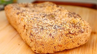 Haferflocken brot rezept für ein gesundes Frühstück 🍞🥖kein Mehl keine Eier keine Butter [upl. by Temhem]