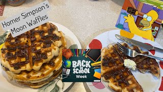 Homer Simpsons Moon Waffles Episode 752Back To School Week [upl. by Naesal163]