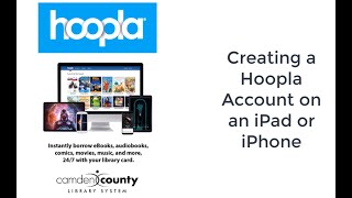 Creating a Hoopla Account on your Ipad or iPhone [upl. by Sesilu]