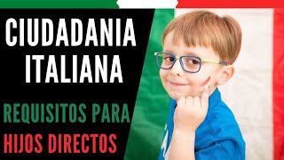 CIUDADANÌA ITALIANA hijo directo Guia paso a paso [upl. by Ielhsa]