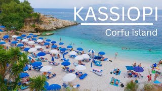 Exploring Kassiopi Resort Beaches Harbour And Castle At Corfu Island 4K  Greece [upl. by Christopher]