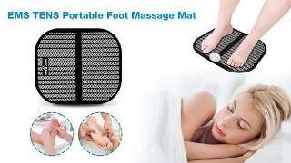 EasyHome TENS Foot Massager Mat  Portable Foot Massager Pad  EMS Machine for Home Office EFM05R [upl. by Aguayo]