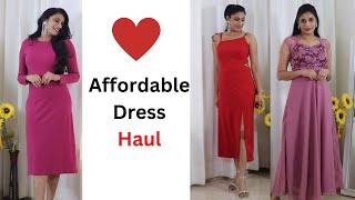 Amazon Dresses  Valentine Day Special Dresses Haul  Aanchal [upl. by Reinold]