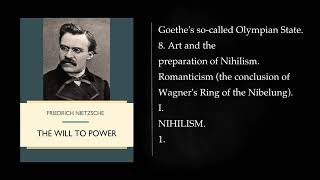 The Will to Power by FRIEDRICH NIETZSCHE Audiobook full length [upl. by Eiddal]