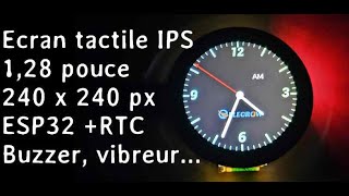 CrowPanel ESP32 Display  Afficheur IPS circulaire 128 pouce Tactile capacitif 240x240 pixel [upl. by Rolyat585]