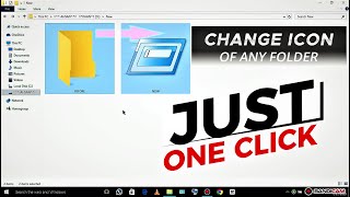 Change folder icon in windows 10 2024 [upl. by Aynot]