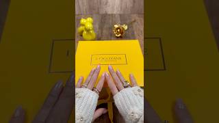 Unboxing 💛loccitaneenprovence unboxingbeautyunboxing skincareunboxing almondshoweroil [upl. by Sirtimed289]