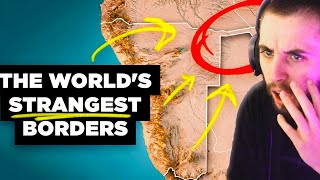 The Worlds Strangest Borders Part 1 Panhandles  RealLifeLore Reaction [upl. by Nitnilc]