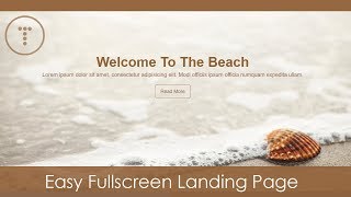 Easy Fullscreen Landing Page With HTML amp CSS [upl. by Brand515]