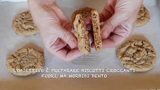 Ricetta Biscotti AmericaniCookies con Burro di Arachidi Cookicletta Ricetta Episode 1 [upl. by Nathanil33]