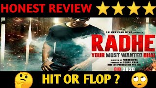 RADHE HONEST REVIEW EID SPEICAL RADHE MOVIE HONEST REVIEW [upl. by Anstice]