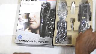 Unboxing of Panasonic ERGB37K Rechargeable Beard Trimmer Wet  Dry Washable [upl. by Lebasiairam]