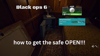 HOW TO GET THE SAFE OPEN IN BO6 [upl. by Pudens]