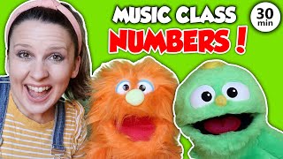 Preschool Music and Movement Class  Number Songs Counting Dance and Learning Videos for Kids [upl. by Ailimaj]