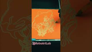 RoboArtLabor  Robot Draw a Fierce lion 🦁🔥nature wildlife jungle africa persian painting fun [upl. by Nedah]