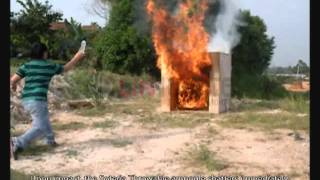 SOTERIA THROWABLE FIRE EXTINGUISHER  INITIAL FIRE [upl. by Saunder]