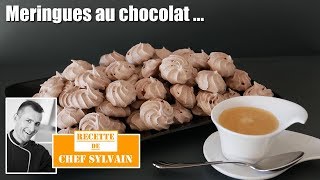 Meringue au chocolat  Recette facile par Chef Sylvain [upl. by Skippy]