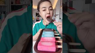 Ice Cream Asmr Sounds mukbang icecream food eating [upl. by Yalahs]