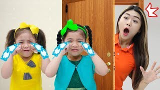 The Boo Boo Story Song  Suri amp Annie Pretend Play Nursery Rhymes Songs for Kids [upl. by Ydrah900]