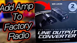 Adding Subwoofer to Factory Radio  Easy amp Cheap [upl. by Sherar23]