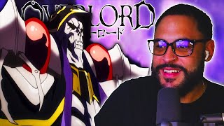 NON ANIME FANS FIRST TIME WATCHING OVERLORD EPISODE 1 REACTION [upl. by Iormina445]