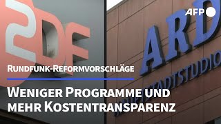 Das sind die Reformpläne für den öffentlichrechtlichen Rundfunk  AFP [upl. by Kippar853]