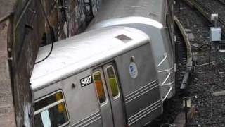 R46 R and R68 D Trains At 4th Ave36th St Portal via West End [upl. by Davy]