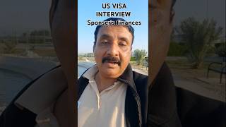 How to Answer sponsors question at your US Visa Interview l usvisainterview shortsvideo usa [upl. by Ecyar287]