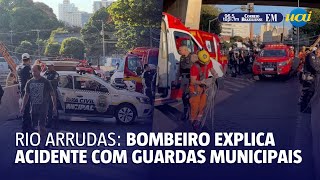 Bombeiro explica acidente com guardas municipais na Andradas [upl. by Wager]