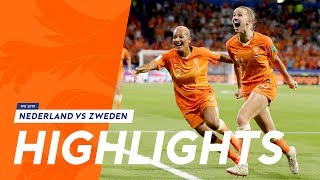 Highlights OranjeLeeuwinnen  Zweden 372019 WK 2019 [upl. by Evyn]