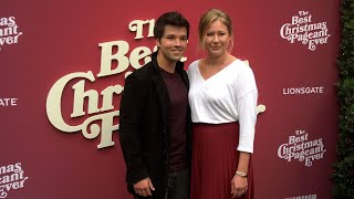 Nathan Kress and London Kress attend quotThe Best Christmas Pageant Everquot world premiere red carpet eve [upl. by Gypsy]