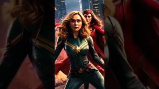 Captain Marvel vs Scarlett Witch 😈marvel shorts [upl. by Catton512]