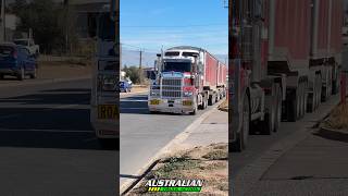 Kenworth T909 tipper road train taking off [upl. by Zenda]