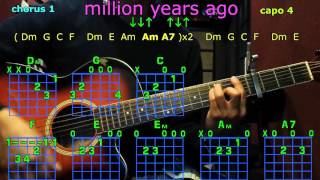 Million years ago adele guitar chords [upl. by Gavrielle]