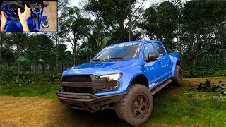 Saleen F150 OFFROAD  Forza Horizon 5  Steering Wheel Gameplay [upl. by Maharva42]