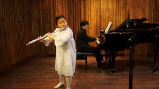 Poulenc Sonata for flute and piano 1st mvt by Sooah Hannah Jeon [upl. by Evander]