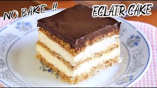 How to Make No Bake Chocolate Eclair Cake [upl. by Yekim]