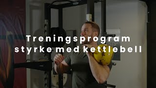 Treningsprogram  Kettlebell øvelser  styrketrening med 1 kettlebell [upl. by Eserahc]