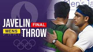 Javelin Throw Final Paris 2024 Olympics 🥇 Arshad Nadeem 🥈 Neeraj Chopra [upl. by Cilka]