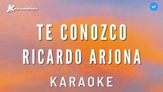 Ricardo Arjona  Te conozco Karaoke Instrumental con coros [upl. by Assetan]