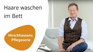 Zu pflegende Angehörige So waschen Sie im Bett die Haare  Hirschhausens Pflegeserie [upl. by Yedoc]