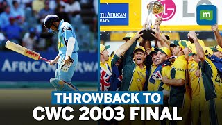 India Vs Australia A Look Back At 2003 World Cup Final [upl. by Anaeli368]