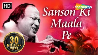 Sanson Ki Mala Pe Original Song by Nusrat Fateh Ali Khan  Video Song With Lyrics  Sad Song [upl. by Leafar]