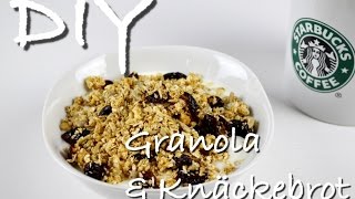 HOW TO MAKE Crispbread amp Granola  DIY Knäckebrot amp Granola [upl. by Ab95]