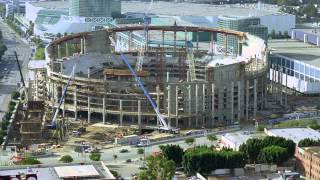 STAPLES Center Construction Timelapse [upl. by Sneed]