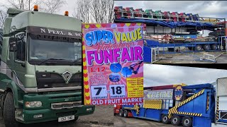 Wakefield Super Value Valentines Funfair Paul Earnshaws Build Up February 2024 [upl. by Wes926]